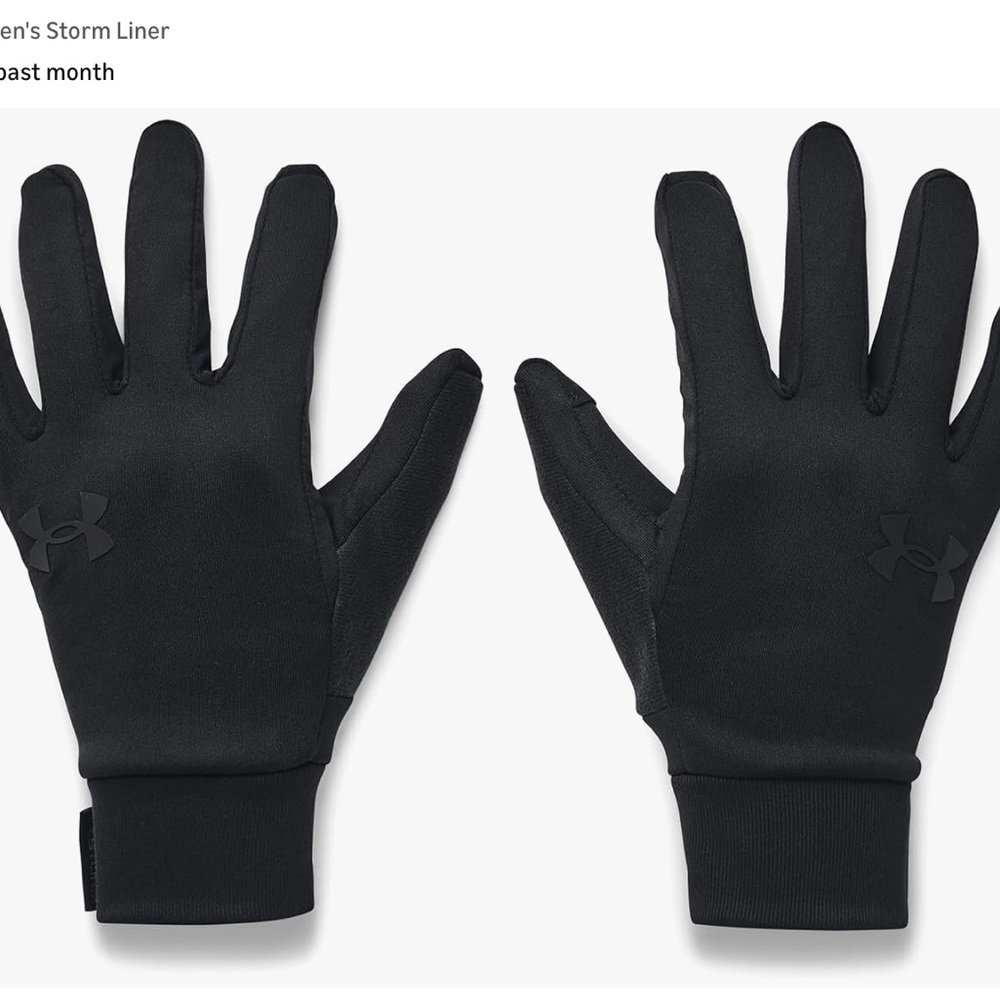 Under Armour Men’s Black Storm Liner Gloves